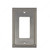 Switch plate 1 Decora - Traditional Style, Finish Brushed Nickel