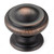 Traditional Metal Knob - 8632, Finish Brushed Oil-Rubbed Bronze PRO-PACK 3