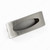 Contemporary Recessed Metal Pull - 870, Recommended for cabinet sliding door applications., Center to Center 3 in, Finish Brushed Nickel PRO-PACK 2