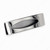 Contemporary Recessed Metal Pull - 870, Recommended for cabinet sliding door applications., Center to Center 96 mm, Finish Polished Nickel