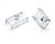 4200 Vertical Divider Clip Clear 1/2" space with 1/4" peg, 10pcs