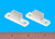 File Folder Bar Clip White, Pkg of 8