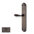 Left Mortise Escutcheon Full Dummy, Lever L5/L5 - California, Finish Brushed Oil-Rubbed Bronze
