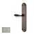 Left Mortise Escutcheon Full Dummy, Lever L5/L5 - California, Finish PVD Brushed Nickel