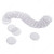 Ultra-Thin Plastic Bumper - 3/4, Anti- slip, Thickness 3/64 in, For Glass Table,  Transparent Glass Tabletop Anti-Slip Pads Non-Adhesive Bumpers Round Soft Rubber Gaskets for Coffee Table/Dining Table/Glass Countertop Table Leg Protective Pads