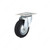 Industrial Euro Series Rubber Caster, Superior rolling quality, Load Capacity Per Caster Max. 70 kg, Wheel Diameter 100 mm, Total Height 128 mm, Tread Width 30 mm
