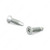 Zinc Plated Metal screw, Flat head, Quadrex Drive, Self-Tapping Thread, Self-Drilling Point, Zinc plated self- drilling (TEK) screw, Screw Size 8, Length 3/4 in