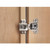 Silentia CU Face Frame 3 Cam Hinges, Fixing Type Screw-On, Overlay 1/2 in PRO-PACK 3