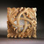 Interlacings Hand Carved Square Rosette - Cherry,