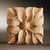 Contours Hand Carved Square Rosette - Cherry,