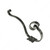 Double Coat Hook LX2902, Finish Satin Steel