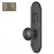 Left Mortise Escutcheon Entry, Knob K3/K3, 2.50 - Montana, Finish Pewter Bronze