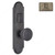 Right Mortise Escutcheon Entry, Knob K2/K2, 2.50 - Montana, Finish Pewter Bronze