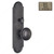 Right Mortise Escutcheon Entry, Knob K3/K3, 2.75 - Montana, Finish Pewter Bronze