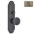 Right Hand Reverse Mortise Escutcheon Entry, Knob K2/K2, 2.50 - Montana, Finish Pewter Bronze