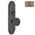 Right Hand Reverse Mortise Escutcheon Entry, Knob K4/K4, 2.50 - Montana, Finish Pewter Bronze