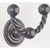 Riviera Series Hook, Finish Satin Steel, Projection - Overall Dimensions 2 3/8 in