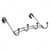 Contemporary Over-The-Door Hook - 1382, Finish Brushed Oil-Rubbed Bronze