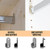 OVAL  CLOSET ROD  30mmX15mm, or Lighted Rod Choose your color and EXACT length of rod, LED Light on aluminum Color available.