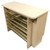 Unfinished MDF Radiator Cover With aluminum Sheet and rods for protection Total Size 24" Width x 6" Depth x 24" Height - MD19