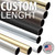 ROUND Aluminum CLOSET ROD samples 1-5/16"DIA, Choose your color of small sample