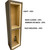 Bath Wall recessed Cabinet "Butler" -Choose Sizes, Colors Melamine