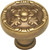 KNOB, SOLID BRASS