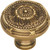 KNOB, SOLID BRASS