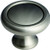 KNOB, SOLID BRASS