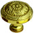 KNOB, SOLID BRASS