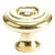 KNOB, SOLID BRASS