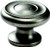 KNOB, SOLID BRASS