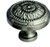 KNOB, SOLID BRASS