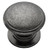 KNOB, 1-1/4" DIA BL NIC VBD