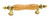 PULL, FINISHED OAK/BRASS PULL, FINISHED OAK/BRASS