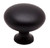 KNOB, DULL BLACK