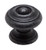 KNOB, 1-3/16 DIA., M4, RUSTIC IRON