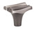 KNOB, 1-5/16" X 1" BRUSHED TIN