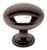 KNOB, 1-1/4", BLACK NICKEL