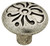 34MM AUGUSTINE DECO KNOB,SILVER HAMMERED