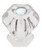 30MM VICTORIAN KNOB, CLEAR