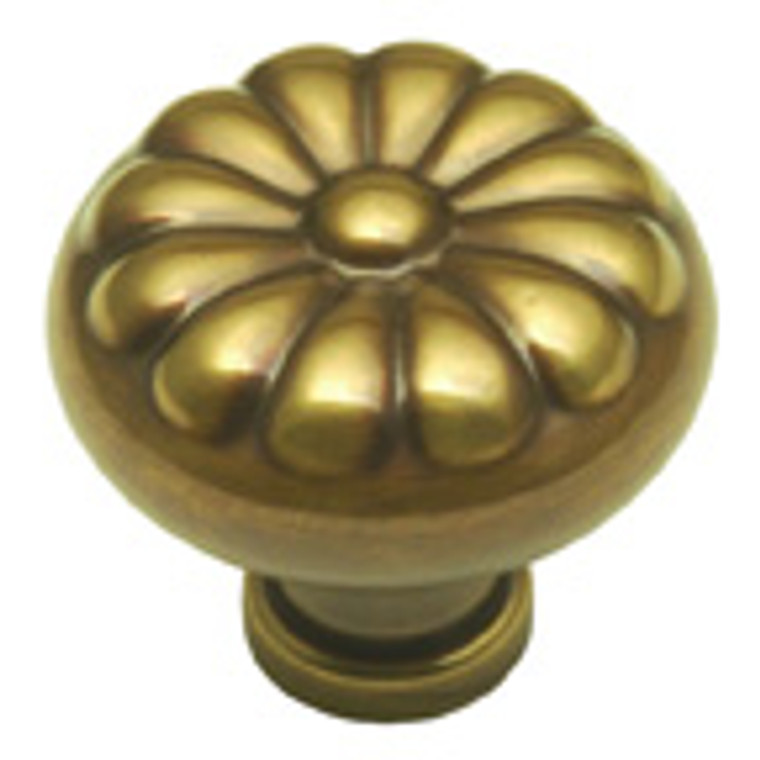 KNOB, 1-1/4"SOLID BRASS