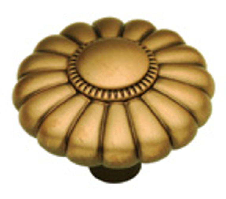 KNOB, SOLID BRASS 1-1/2"