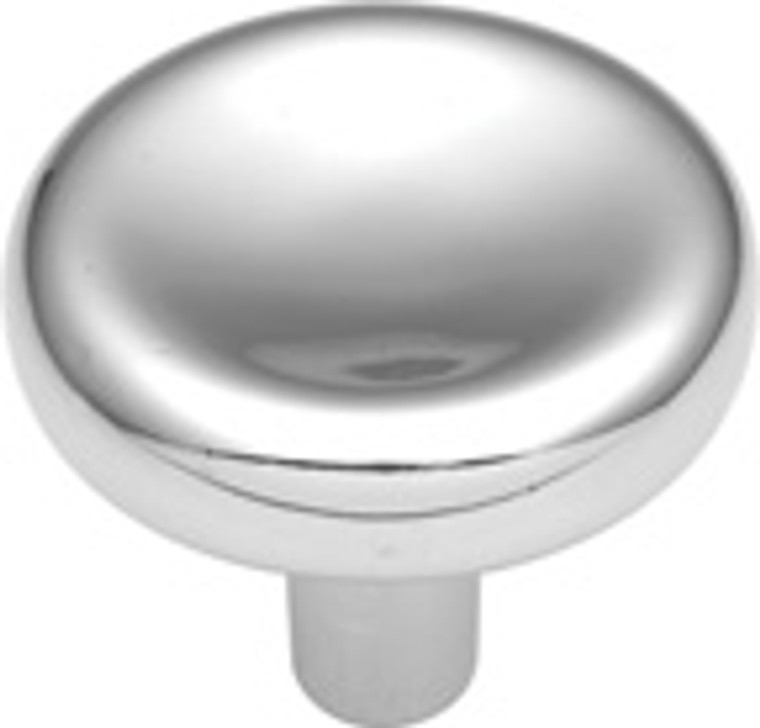 KNOB, 1-1/8"BRT CHROME