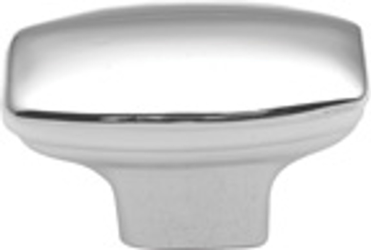 KNOB, OVAL BRT CHROME