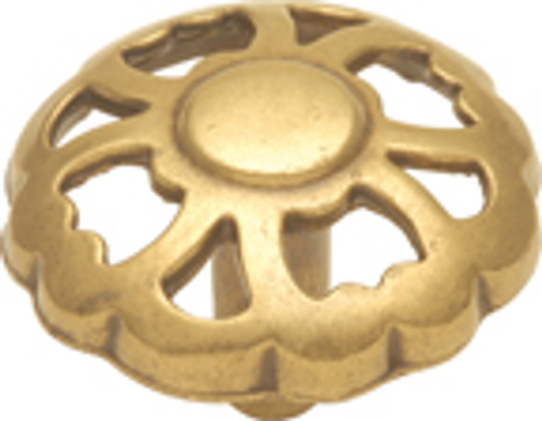 KNOB,1-5/16"LNCSTR BRASS