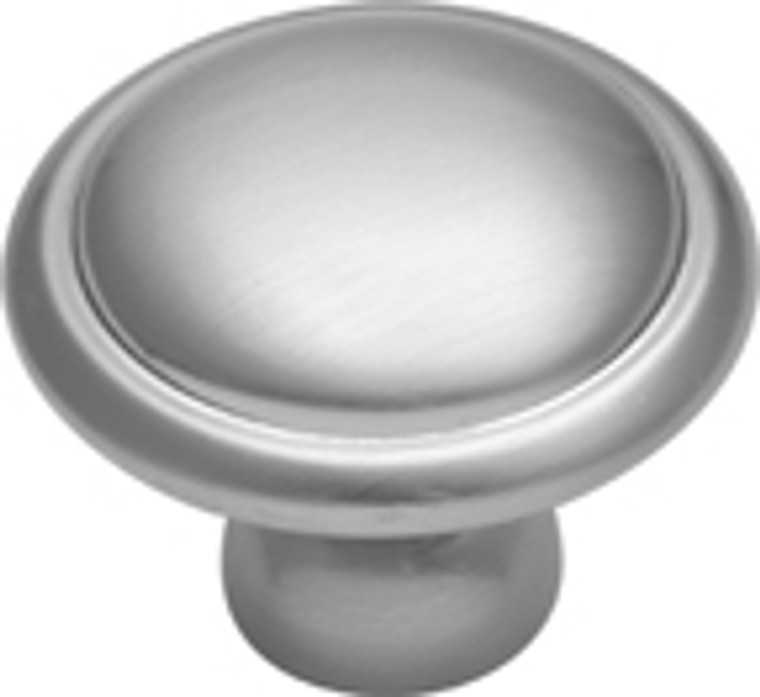 KNOB, 1-1/4"SILVER CLOUD