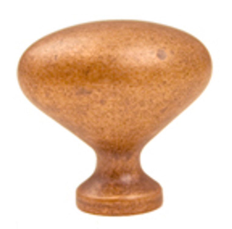 OVAL KNOB,WEATHERED COPPER