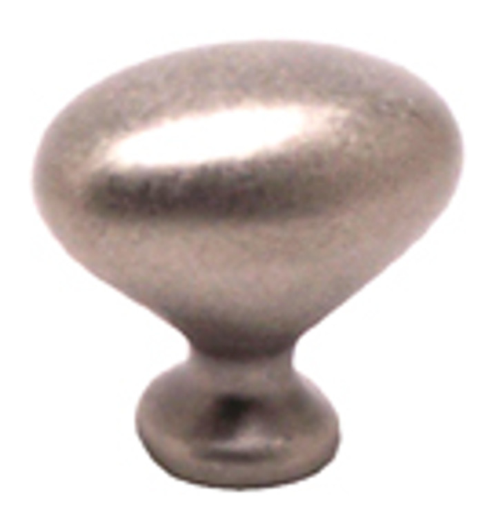 OVAL KNOB, WEATHERED NICKEL