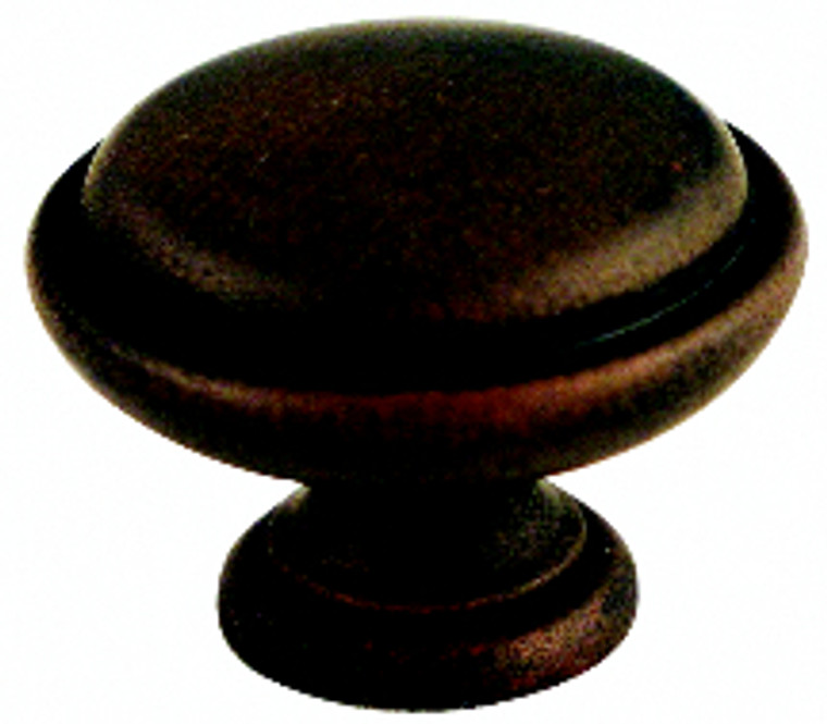 KNOB,BLACK W/RUST GLAZE